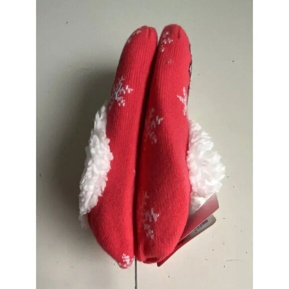 Sanrio Hello Kitty Christmas Slipper Socks Women’s Shoe Size 4-10  Faux Fur NEW - Picture 6 of 11
